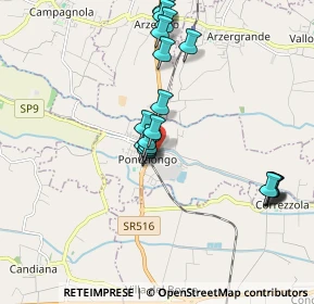 Mappa Via Zuccherificio, 35029 Pontelongo PD, Italia (1.869)