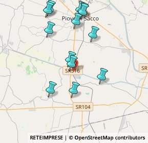 Mappa Via Zuccherificio, 35029 Pontelongo PD, Italia (4.07154)