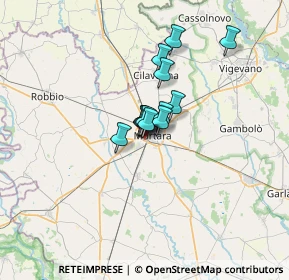 Mappa Viale Raffaello Sanzio, 27036 Mortara PV, Italia (3.59231)