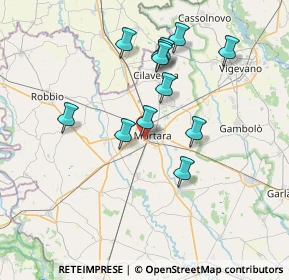 Mappa Viale Raffaello Sanzio, 27036 Mortara PV, Italia (6.70167)