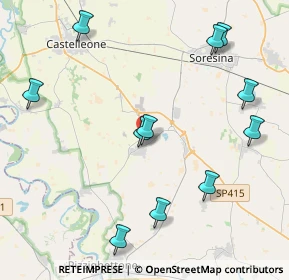 Mappa Via Beata Vergine del Rosario, 26020 San Bassano CR, Italia (4.78182)