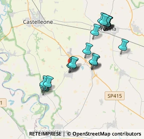 Mappa Via Beata Vergine del Rosario, 26020 San Bassano CR, Italia (3.6545)