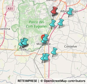 Mappa Via del Porto, 35043 Monselice PD, Italia (7.292)