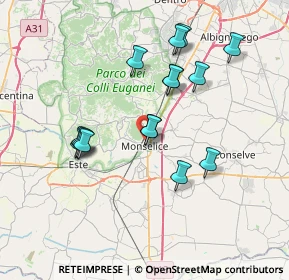 Mappa Via del Porto, 35043 Monselice PD, Italia (6.80867)