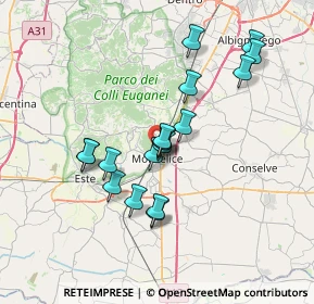 Mappa Via del Porto, 35043 Monselice PD, Italia (6.00944)