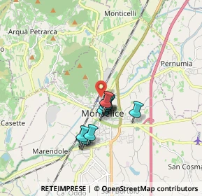 Mappa Via del Porto, 35043 Monselice PD, Italia (1.29455)