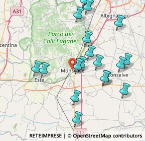 Mappa Giuseppe Mazzini, 35043 Monselice PD, Italia (8.7985)
