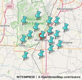 Mappa P.za Mazzini, 35043 Monselice PD, Italia (5.99882)