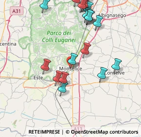 Mappa P.za Mazzini, 35043 Monselice PD, Italia (9.23)