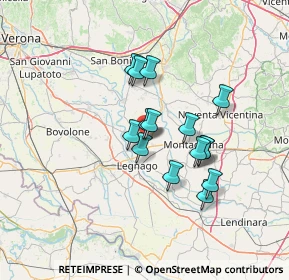 Mappa Via dell' Aviere, 37046 Minerbe VR, Italia (10.66467)