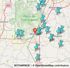 Mappa Via Teatro, 35043 Monselice PD, Italia (8.863)