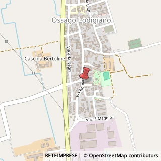 Mappa Via roma 42, 26816 Ossago Lodigiano, Lodi (Lombardia)