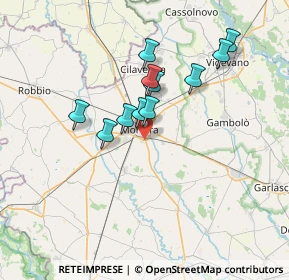 Mappa Via Primo Maggio, 27036 Mortara PV, Italia (5.79909)