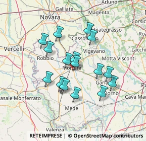 Mappa Via Primo Maggio, 27036 Mortara PV, Italia (11.68118)