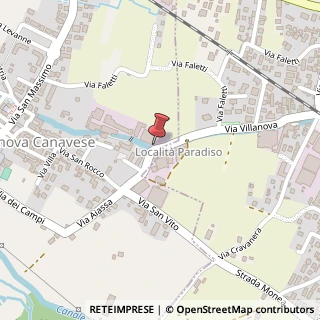 Mappa Via San Rocco, 77, 10070 Villanova Canavese, Torino (Piemonte)