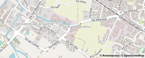 Mappa Villanova Canavese