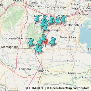 Mappa Via delle Piole, 35020 San Pietro Viminario PD, Italia (11.65)