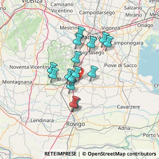Mappa Via delle Piole, 35020 San Pietro Viminario PD, Italia (10.74133)