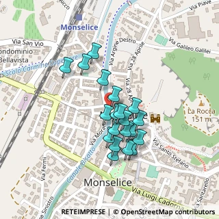 Mappa Via Dante, 35043 Monselice PD, Italia (0.176)
