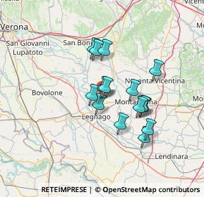 Mappa Via dell'Artigliere, 37046 Minerbe VR, Italia (10.61933)