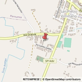Mappa Via Galileo Galilei, 6, 35020 San Pietro Viminario, Padova (Veneto)