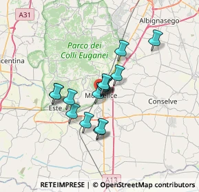Mappa Via Puccini, 35043 Monselice PD, Italia (4.644)