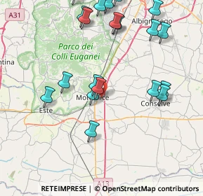 Mappa Via Arzerdimezzo, 35043 Monselice PD, Italia (9.2835)
