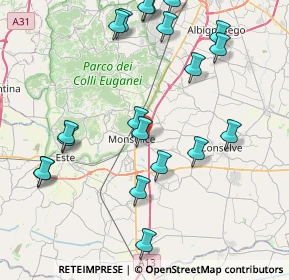 Mappa Via Arzerdimezzo, 35043 Monselice PD, Italia (9.378)