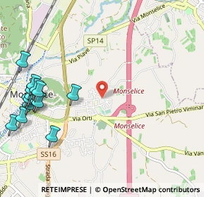 Mappa Via Arzerdimezzo, 35043 Monselice PD, Italia (1.40667)