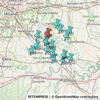 Mappa Via Roma, 26816 Ossago Lodigiano LO, Italia (9.822)