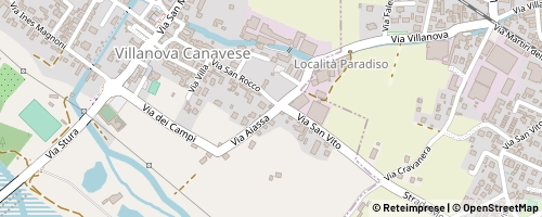 Mappa Villanova Canavese