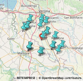 Mappa Via O. Galeazzi, 37060 Erbè VR, Italia (11.252)