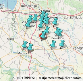 Mappa Via O. Galeazzi, 37060 Erbè VR, Italia (11.251)