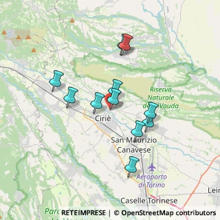 Mappa CAP, 10070 San Carlo Canavese TO, Italia (3.07364)