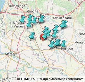 Mappa Via Gioachino Rossini, 37056 Salizzole VR, Italia (11.01632)