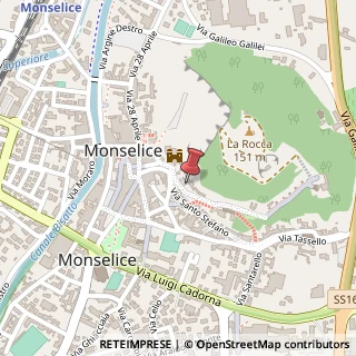Mappa Via Santo Stefano, 1, 35043 Monselice PD, Italia, 35043 Monselice, Padova (Veneto)