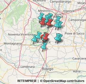 Mappa Via Giuseppe Verdi, 35043 Monselice PD, Italia (9.4435)