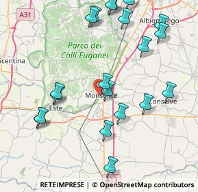 Mappa Via Giuseppe Verdi, 35043 Monselice PD, Italia (9.403)