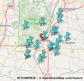 Mappa Via Giuseppe Verdi, 35043 Monselice PD, Italia (6.469)