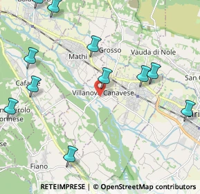 Mappa 10070 Villanova Canavese TO, Italia (2.65636)