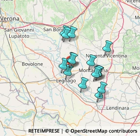 Mappa Via del Fante, 37046 Minerbe VR, Italia (10.596)