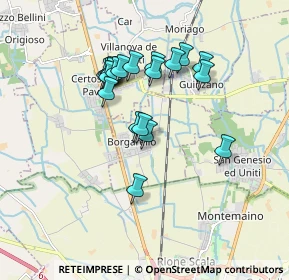 Mappa Viale Cristoforo Colombo, 27010 Borgarello PV, Italia (1.522)