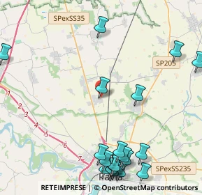 Mappa Viale Cristoforo Colombo, 27010 Borgarello PV, Italia (5.8685)