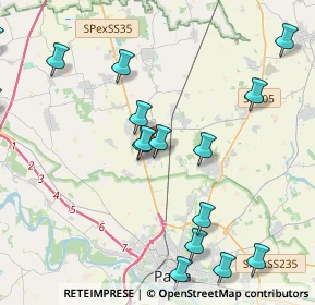 Mappa Viale Cristoforo Colombo, 27010 Borgarello PV, Italia (5.42611)