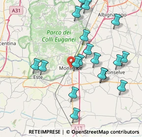 Mappa Via Cesare Battisti, 35043 Monselice PD, Italia (8.777)