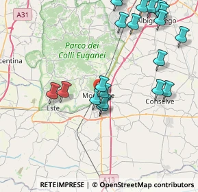 Mappa Via Cesare Battisti, 35043 Monselice PD, Italia (9.3465)