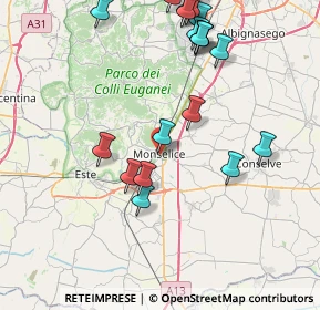 Mappa Via Cesare Battisti, 35043 Monselice PD, Italia (9.271)
