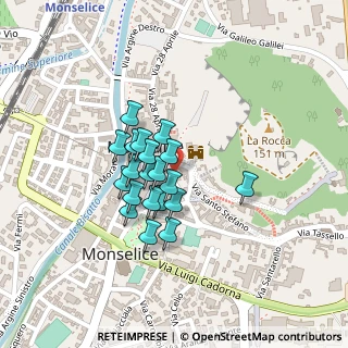 Mappa Via Battisti, 35043 Monselice PD, Italia (0.1545)
