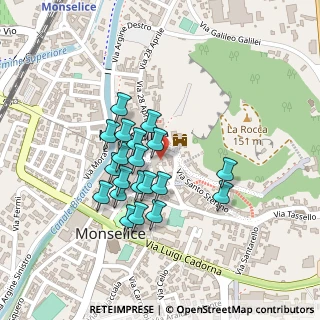 Mappa Via Cesare Battisti, 35043 Monselice PD, Italia (0.18)