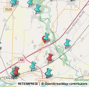 Mappa Via XX Settembre, 10030 Rondissone TO, Italia (6.8425)